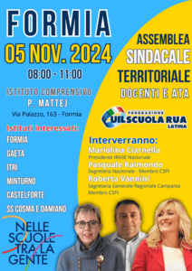 UIL RUA assemblea sindacale Formia 5.11.24